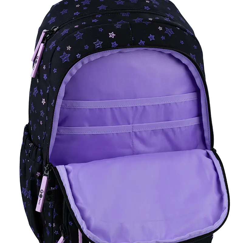 Рюкзак GoPack Education 120M-1 Stars Чорно-фіолетовий (GO26-120M-1) - фото 12