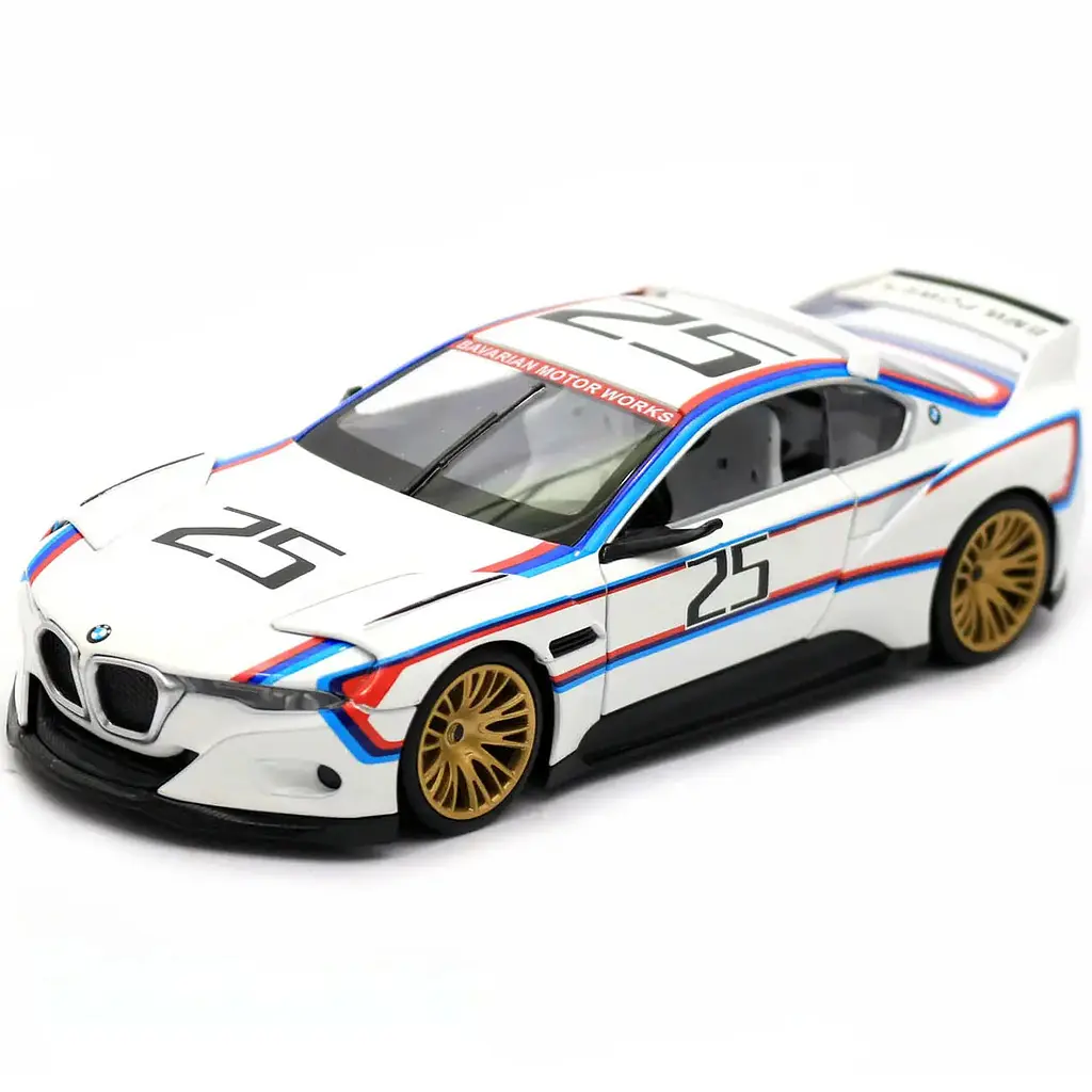 BMW CSL Hommage R 1:24 Автопром — інерційна металева машинка з підсвіткою і звуками, колекційна мода - фото 4