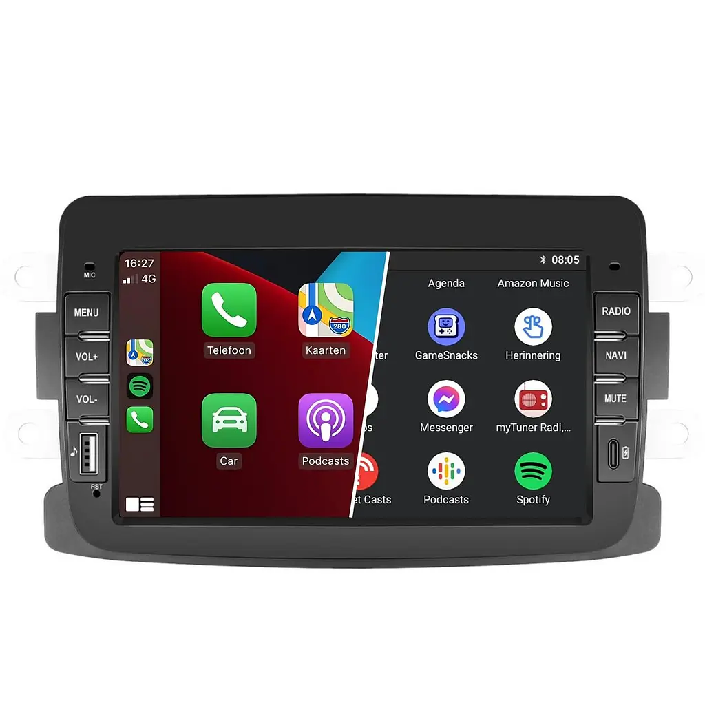 Автомобильное радио Dacia Android 13 | Подходит для Dacia Duster, Dokker, Logan, Lodgy, Sandero (2012-2020) | CarPlay и Android - фото 3