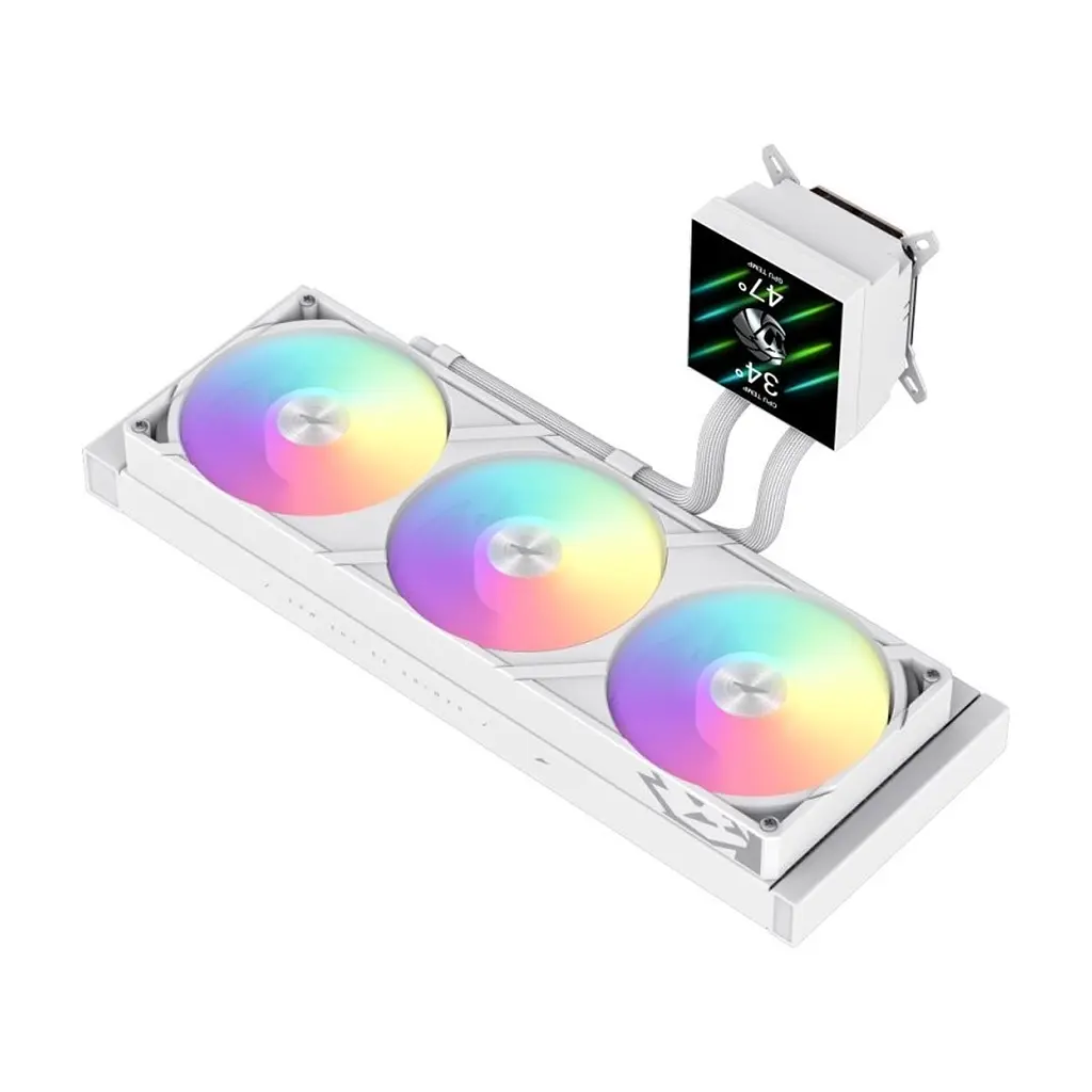 Система рідинного охолодження Gamemax GLACIER 360 LCD WH - фото 5