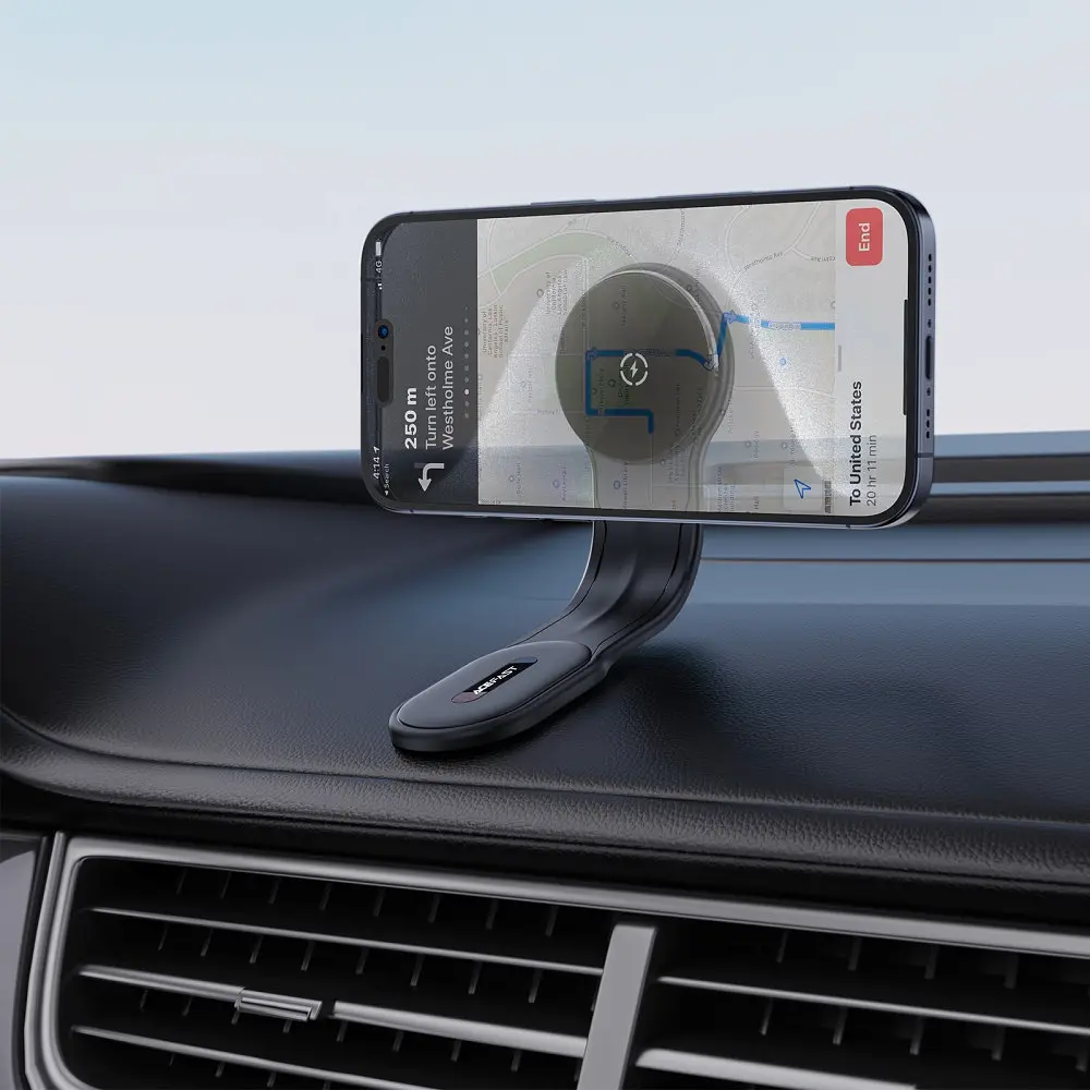 Автомобільне кріплення D21 Magnetic wireless (на панель) Velcro Acefast - фото 8