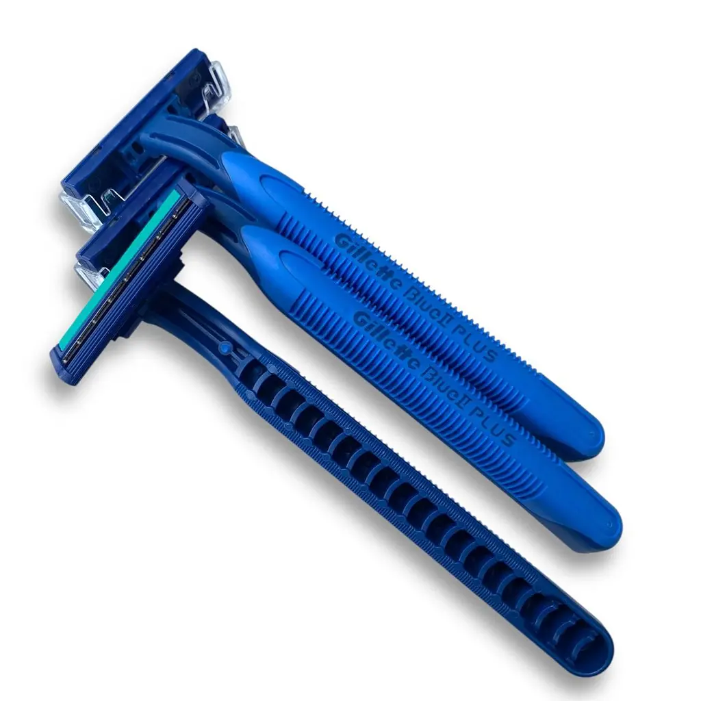 Gillette Blue II Plus одноразові бритви чоловічі 14 штук з алое, подвійне лезо, зручна ручка - фото 5