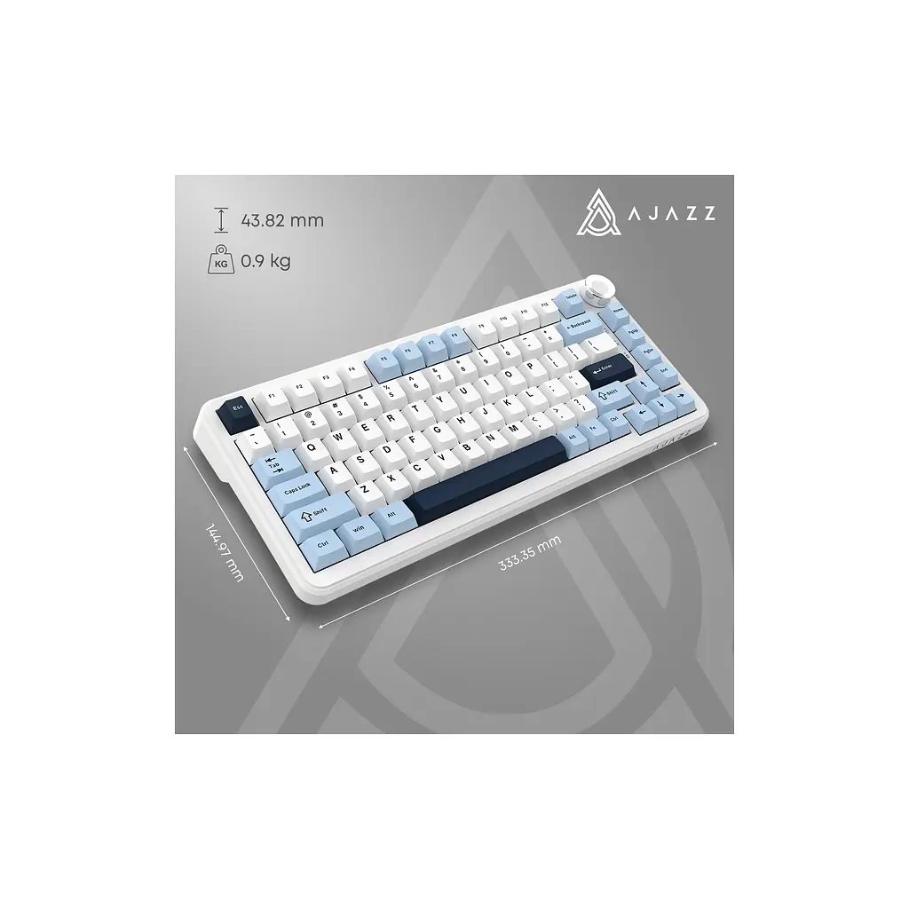 Клавіатура Ajazz AK820 MAX PLUS Daydream Switch RGB Wireless/Bluetooth/USB White (AK820MAX-DD-BWD) - фото 7