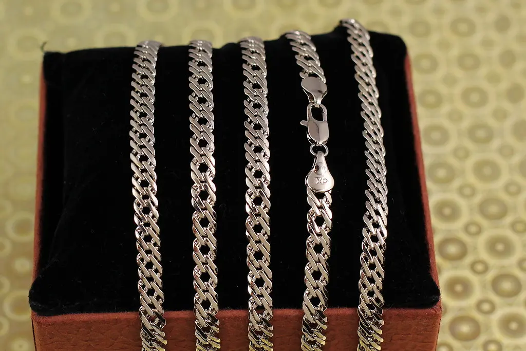 Ланцюг Xuping Jewelry ромб 60 см 5 мм сріблястий