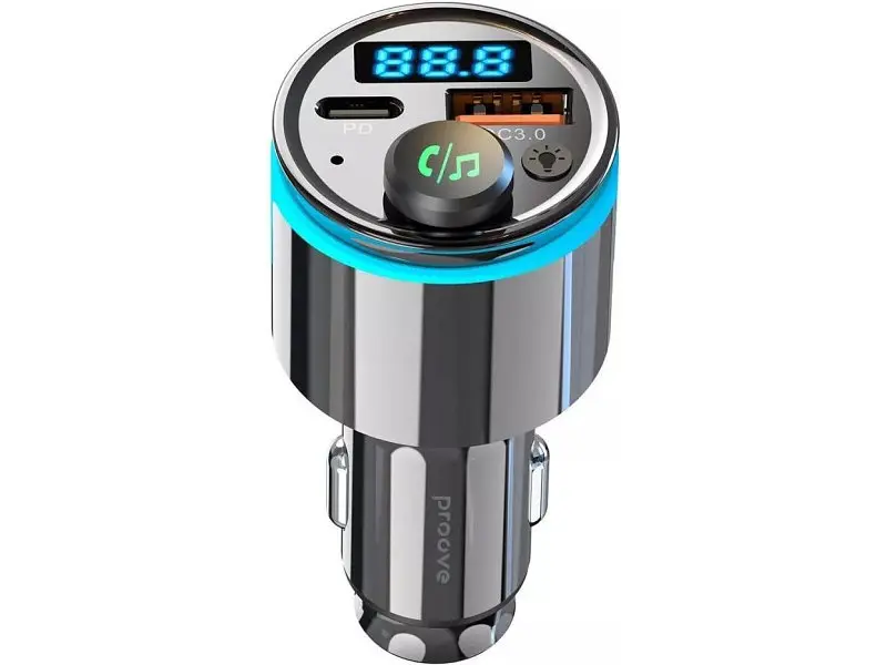 FM-трансмітер Proove Nexus 30W (PD+QC3.0) Type-C+USB Black (FMNX30110001) - фото 2