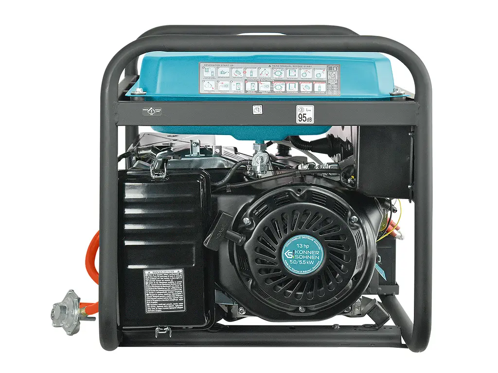 Генератор бензиновый газ/бензин Konner&Sohnen 5/5.5 кВт KS 7000E G - фото 8