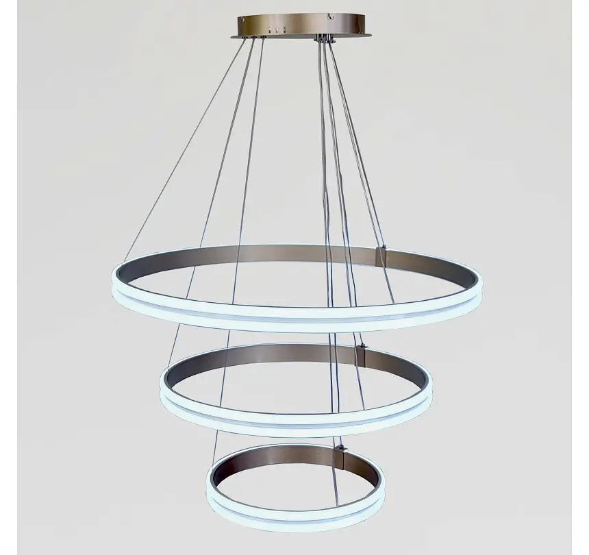Підвісна люстра із трьох LED кілець MD78099/80+60+40CF Artlight - фото 3