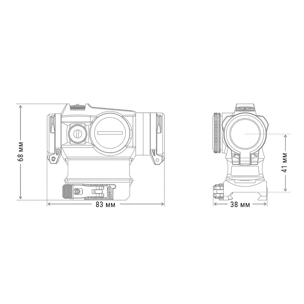 Коллиматорный прицел HOLOSUN HE515GM-GR - фото 8