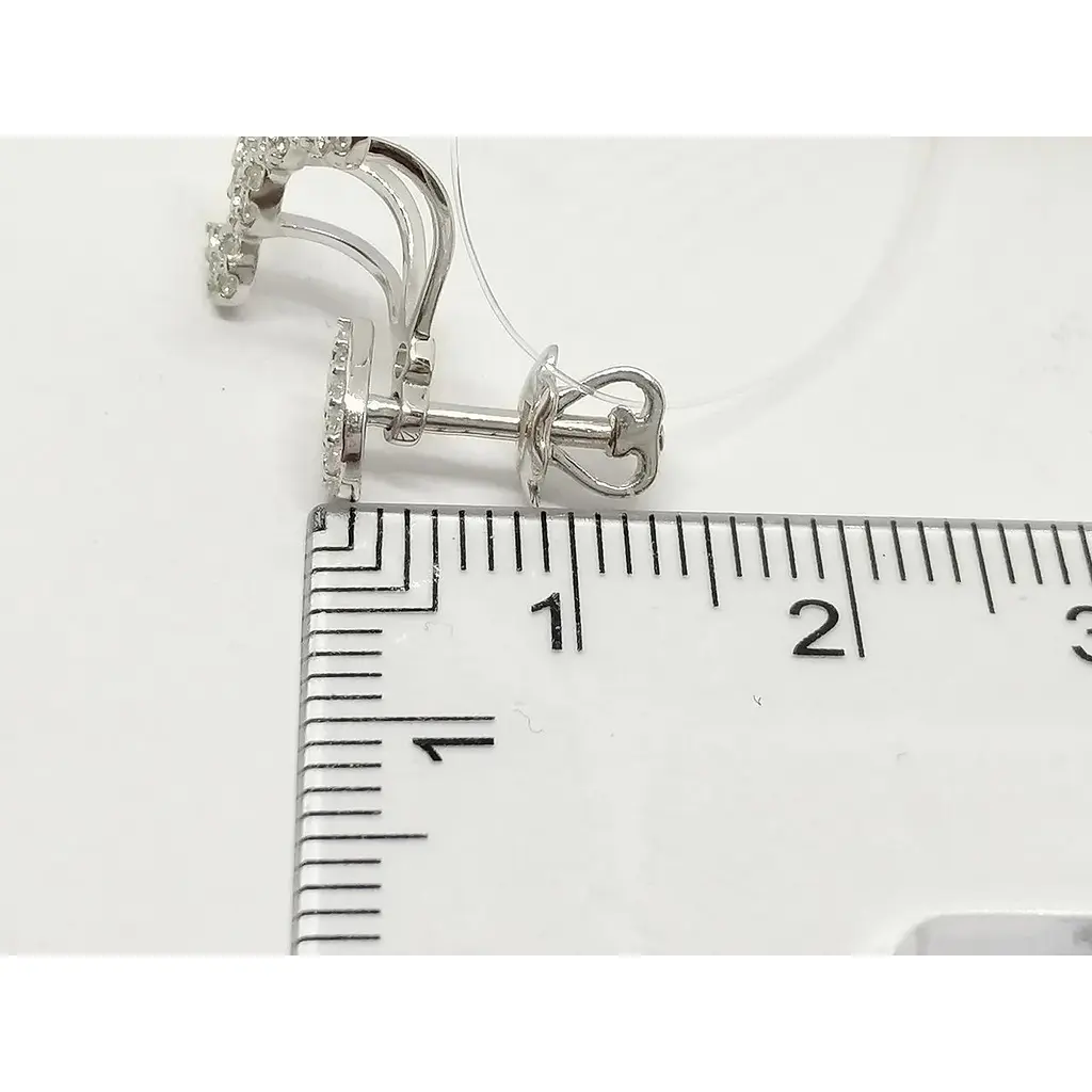 Серебряные серьги Qvaliz с фианитами. 90201125 - фото 4