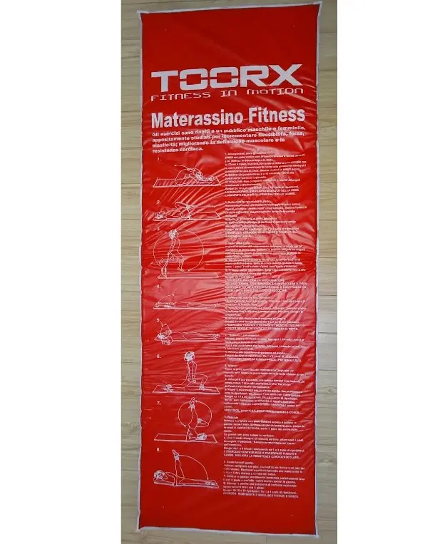 Килимок спортивний Toorx Padded Exercise 181 х 60 х 2,5 см з антиковзною поверхнею Blu/Rosso (MAT-GE) - фото 3