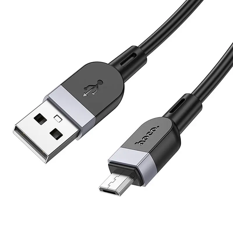 Дата кабель Hoco X109 Energy silicone USB to MicroUSB (3m) Black - фото 4