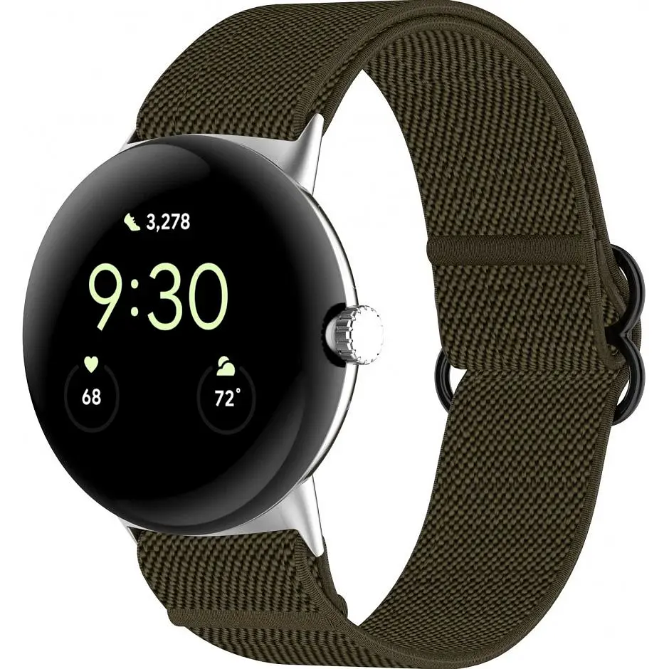 Ремінець ArmorStandart Nylon Band для Google Pixel Watch/Watch 2/ Watch 3/Watch 4 Dark Green (ARM75423) [105461] - фото 2