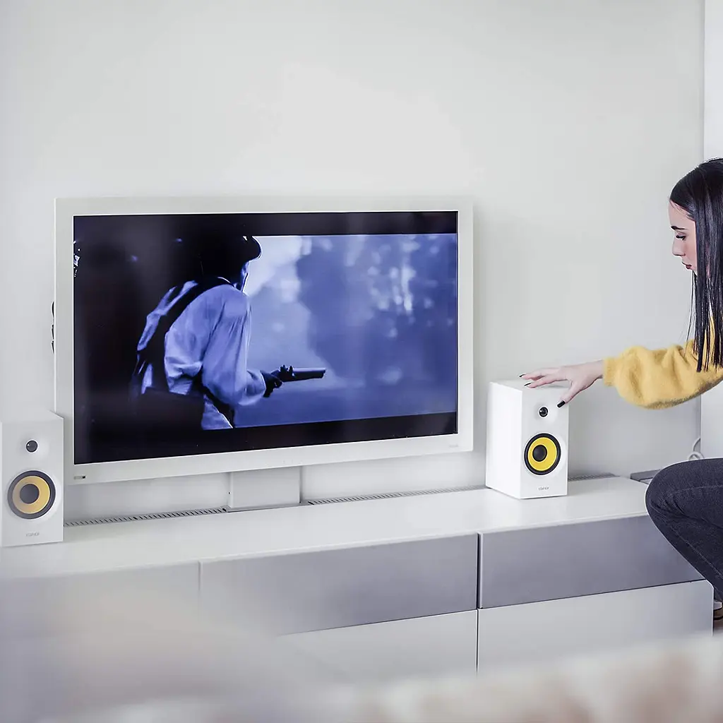 Компьютерные колонки Bluetooth 2.0 Edifier R1080BT White - фото 4