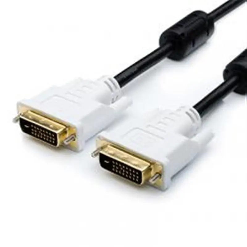 Кабель Atcom DVI - DVI (M\M), 1.8 м, чорно-білий (8057) - фото 2