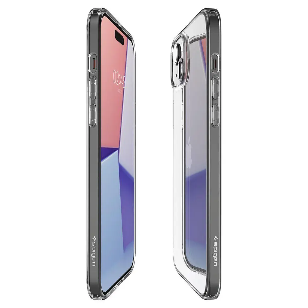 Чохол протиударний Spigen AirSkin Hybrid для iPhone 15 Crystal Clear Прозорий ACS06785 - фото 7