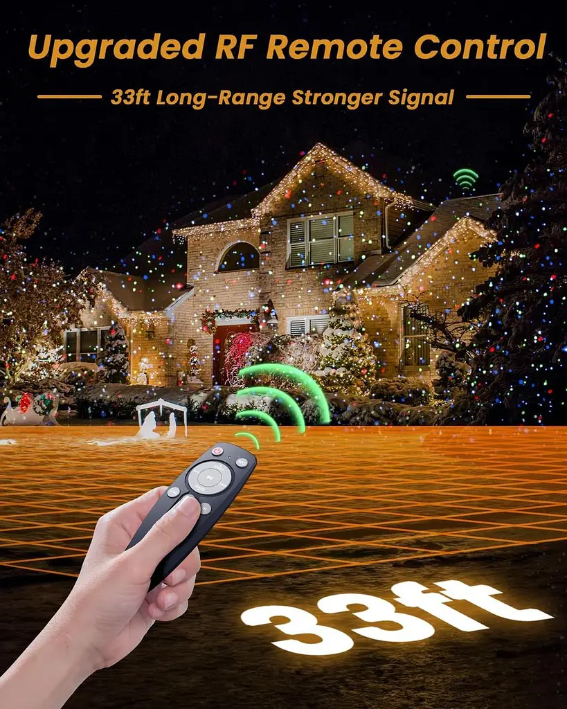 Уличные светодиодные лазерные гирлянды Enjoyedled Christmas Laser Lights, RGB - фото 5
