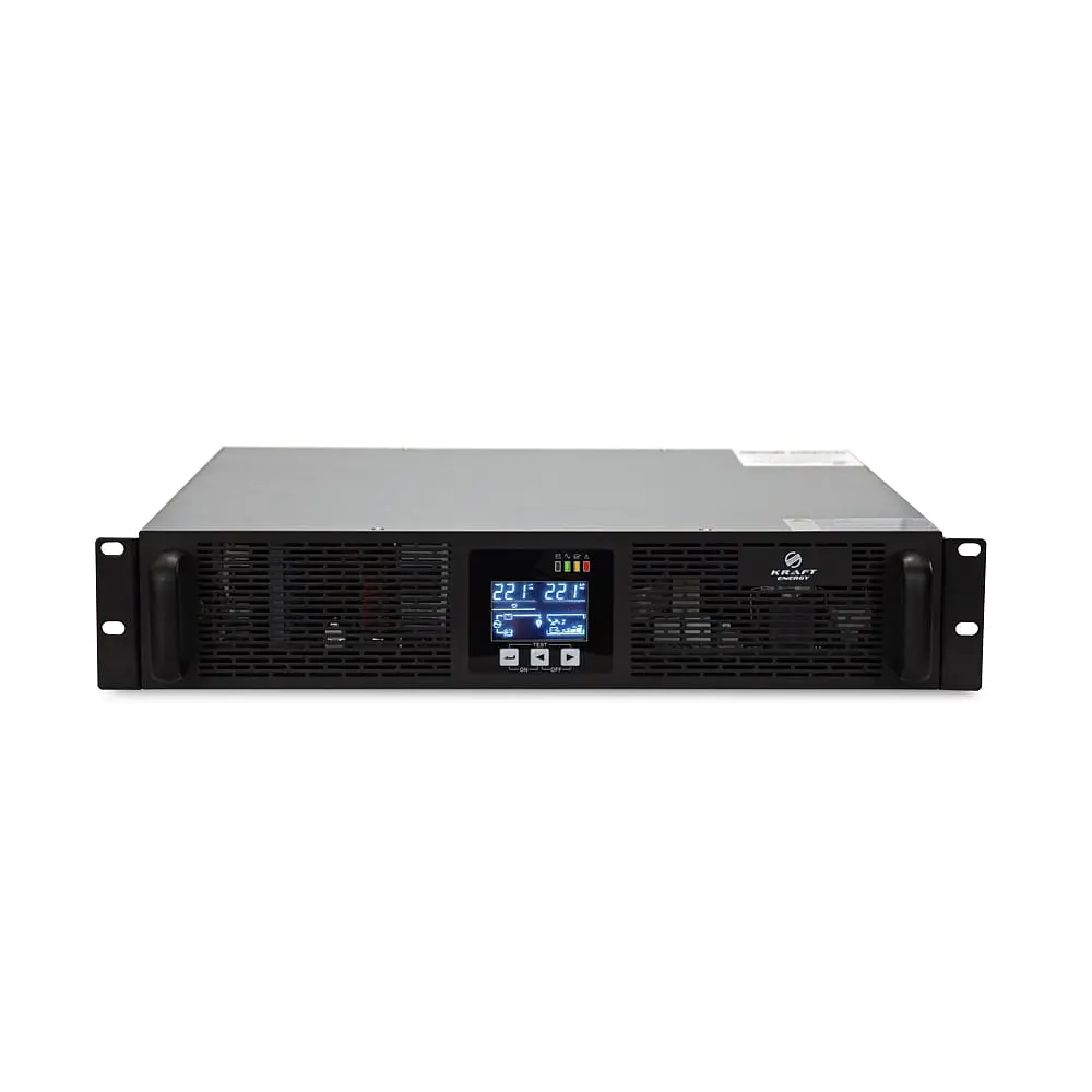 Джерело безперебійного живлення Kraft KRF-RM/6000VA/6KW/Ex Pro Online UPS під зовнішній акумулятор (42-00049) - фото 7