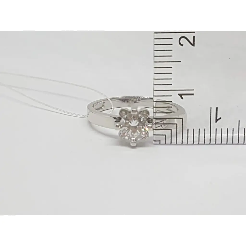 Золоте кільце Столична Ювелірна Фабрика з фіанітом. 140639Б 17 - фото 3