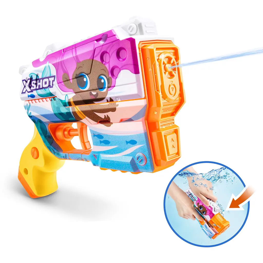 Водный бластер Zuru X-Shot Junior Fast-Fill Русалочка (118143E) - фото 2