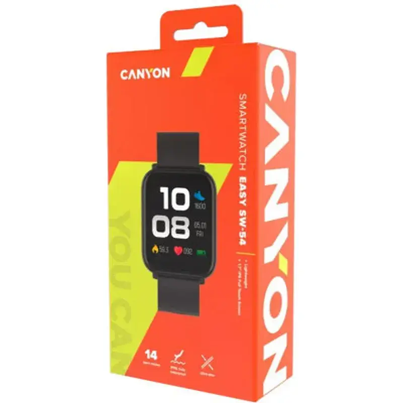 Смарт-годинник Canyon Easy SW-54 Black (CNS-SW54BB) - фото 4