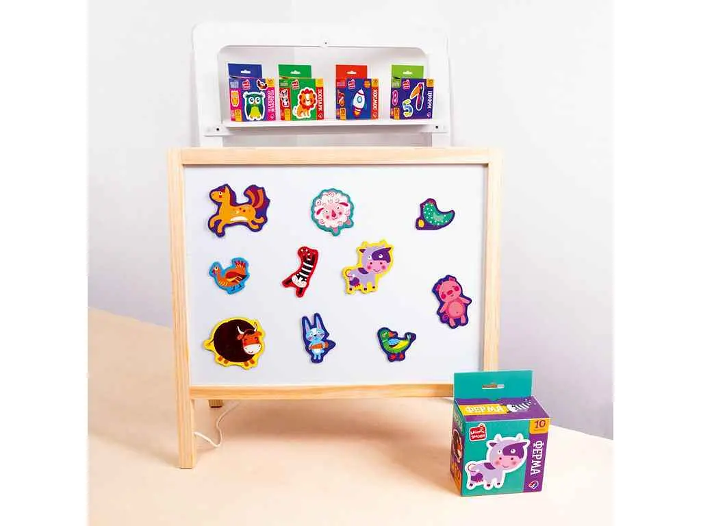 Гра розвиваюча VLADI TOYS "Ферма" набір магнітів VT3106-36 - фото 2