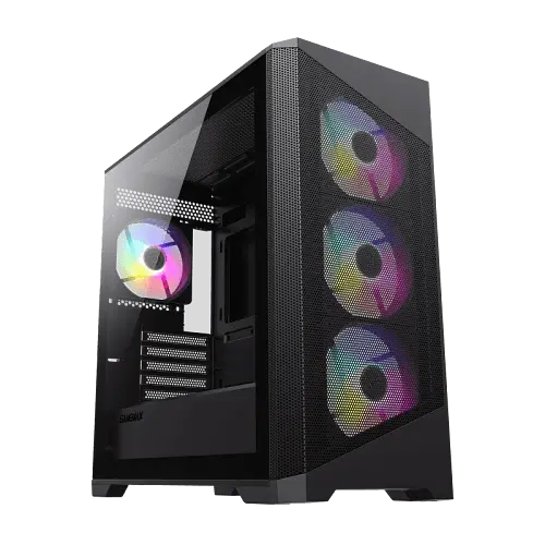 Корпус GameMax Destroyer MB, Black, без БЖ, Mid Tower, для MicroATX / Mini-ITX, 1xUSB 3.0 / 2xUSB 2.0, макс. CPU - 165 мм / VGA - 410 мм, 4x120 мм ARGB, бічна панель із загартованого скла - фото 4