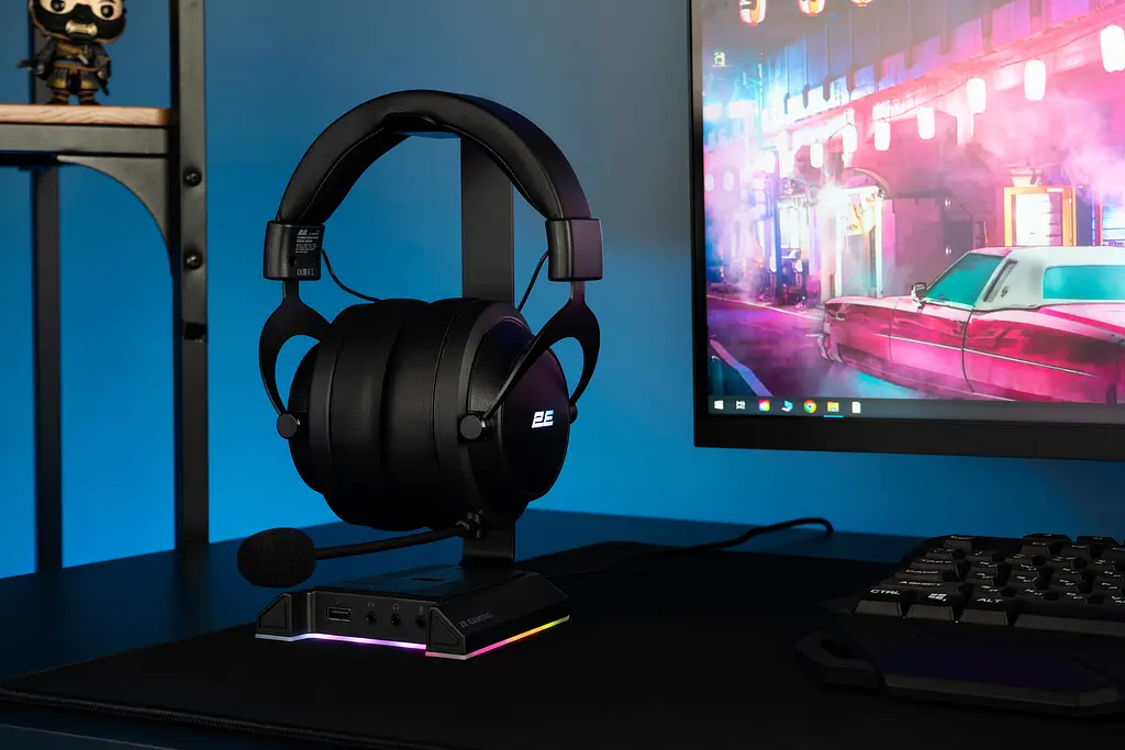 Гарнитура 2E Gaming HG360 RGB WL 7.1 Black (2E-HG360BK-WL) - фото 3