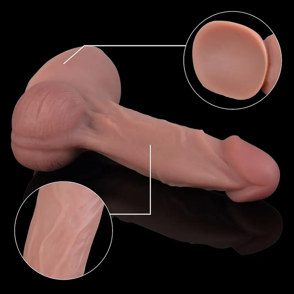 Фаллоимитатор Erospace Natural Play D4 21 см телесный - фото 7