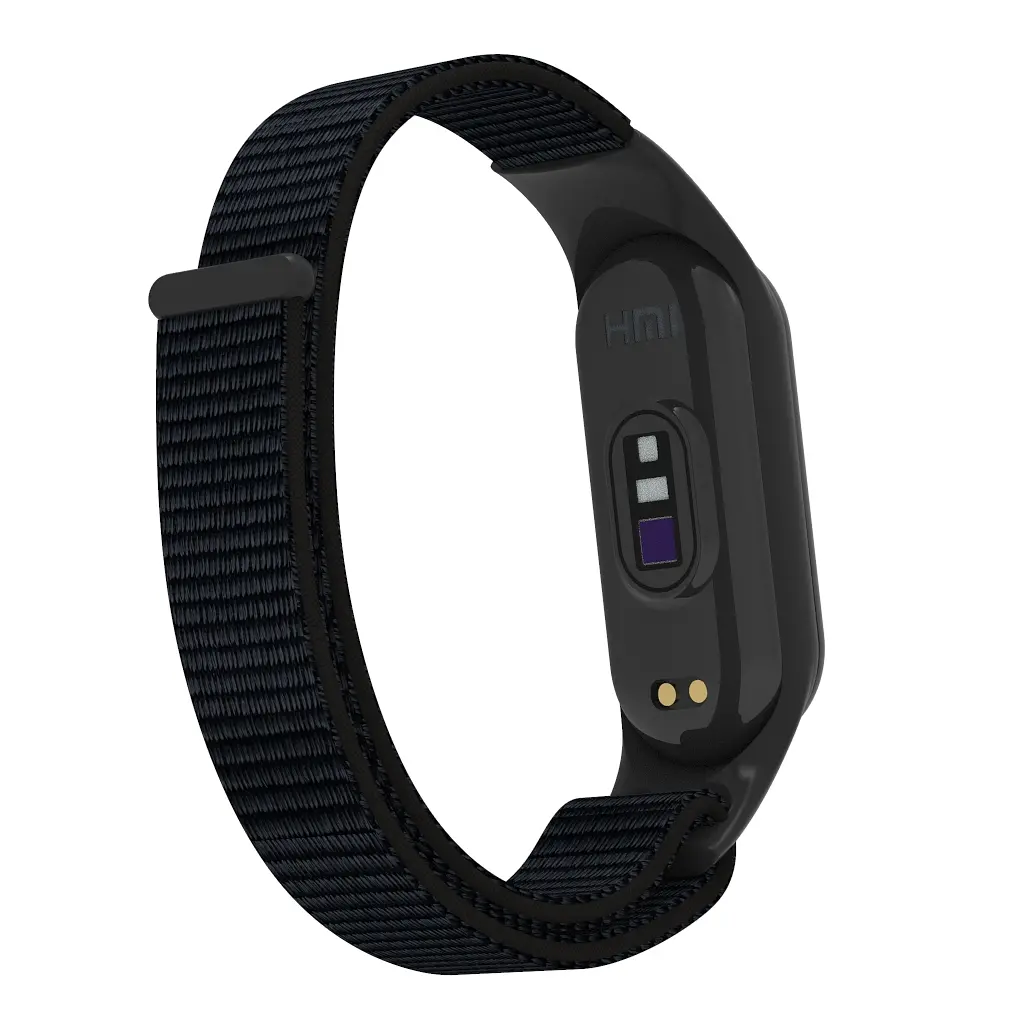Ремінець нейлоновий ArmorStandart для Xiaomi Mi Band 7/6/5/4 Black (ARM67839) - фото 2
