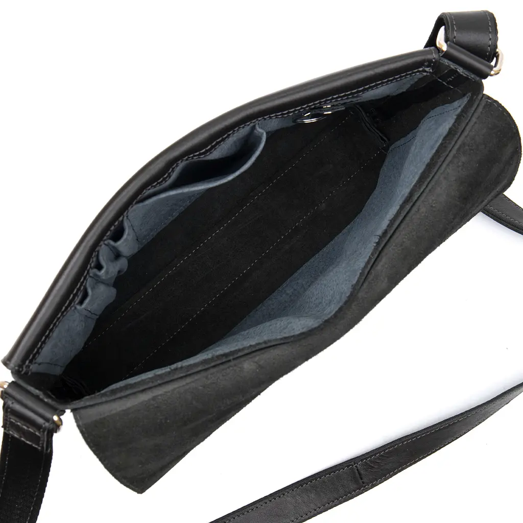 Кожаная мужская сумка GRANDE PELLE 30х23х6 см sum0015572 - фото 6