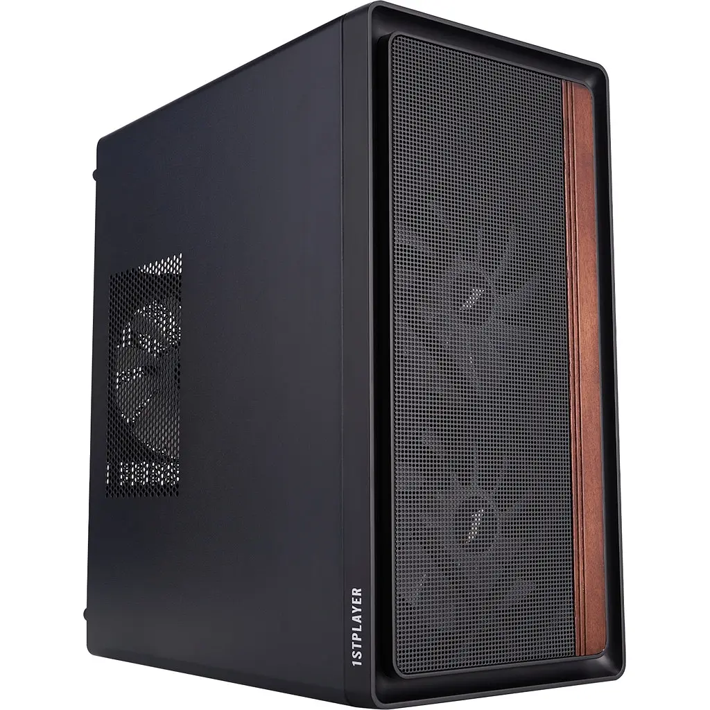 Корпус 1stPlayer WD1-BK-3F1 Чорний - фото 4