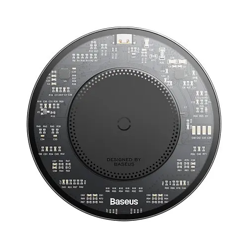 Бездротовий ЗП Baseus Simple 2 Wireless Charger 15W чорний CCJJ050001