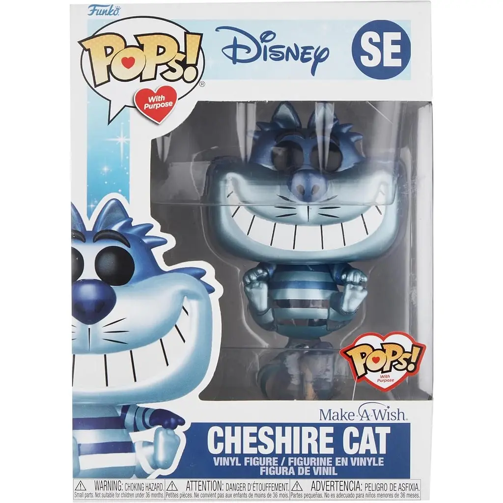 Фигурка Funko Pop With Purpose Фанко Поп Disney Cheshire cat Алиса в стране чудес Чеширский кот 10 см A CC SE - фото 3