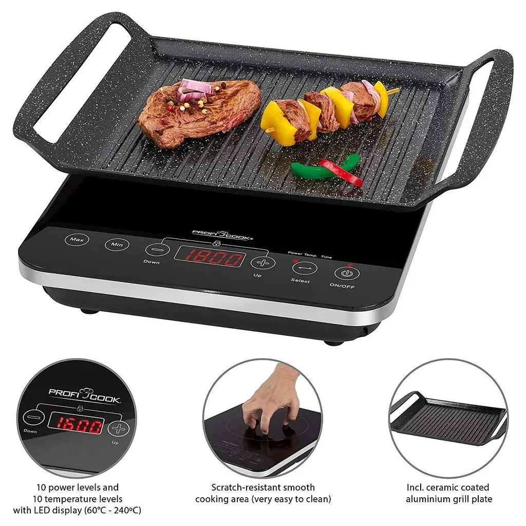 Індукційна плита Profi Cook PC-ITG 1130 - фото 2