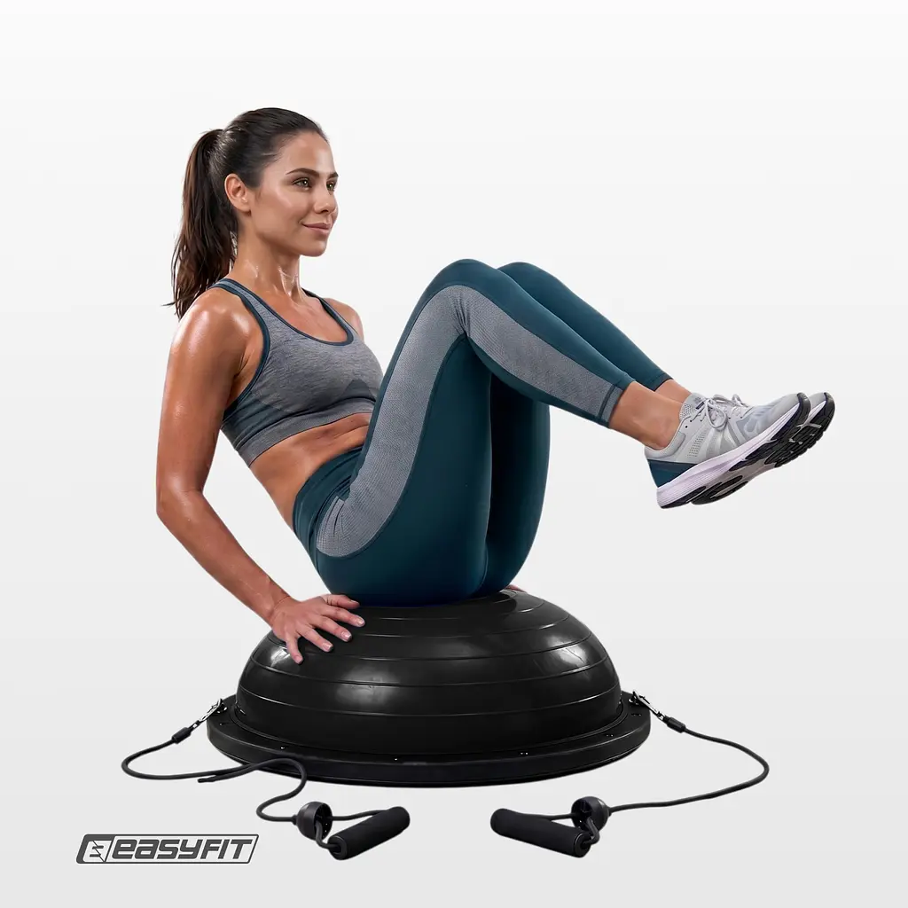Балансувальна платформа EasyFit BOSU 60 см чорна - фото 6