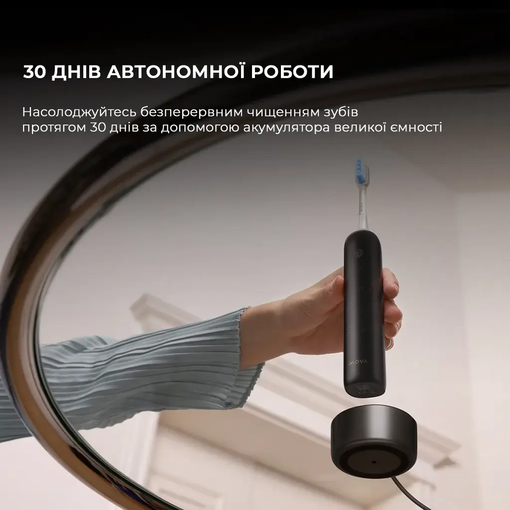 Електрична зубна щітка MOVA Fresh Pro Black (ATB15A-BK) - фото 3