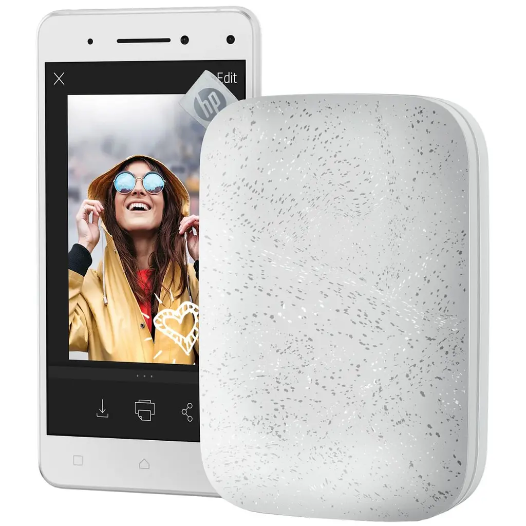 Фотодрукарка портативна HP Sprocket White 2"x3" 313x400dpi Zink 64MB Bluetooth колір білий (HPISPW) - фото 4