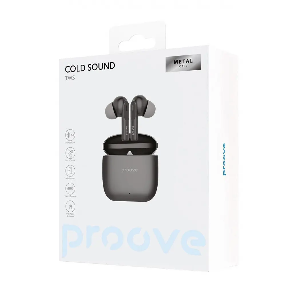 Бездротові навушники Proove Cold Sound TWS срібно-білі (49210 silver/white) - фото 2