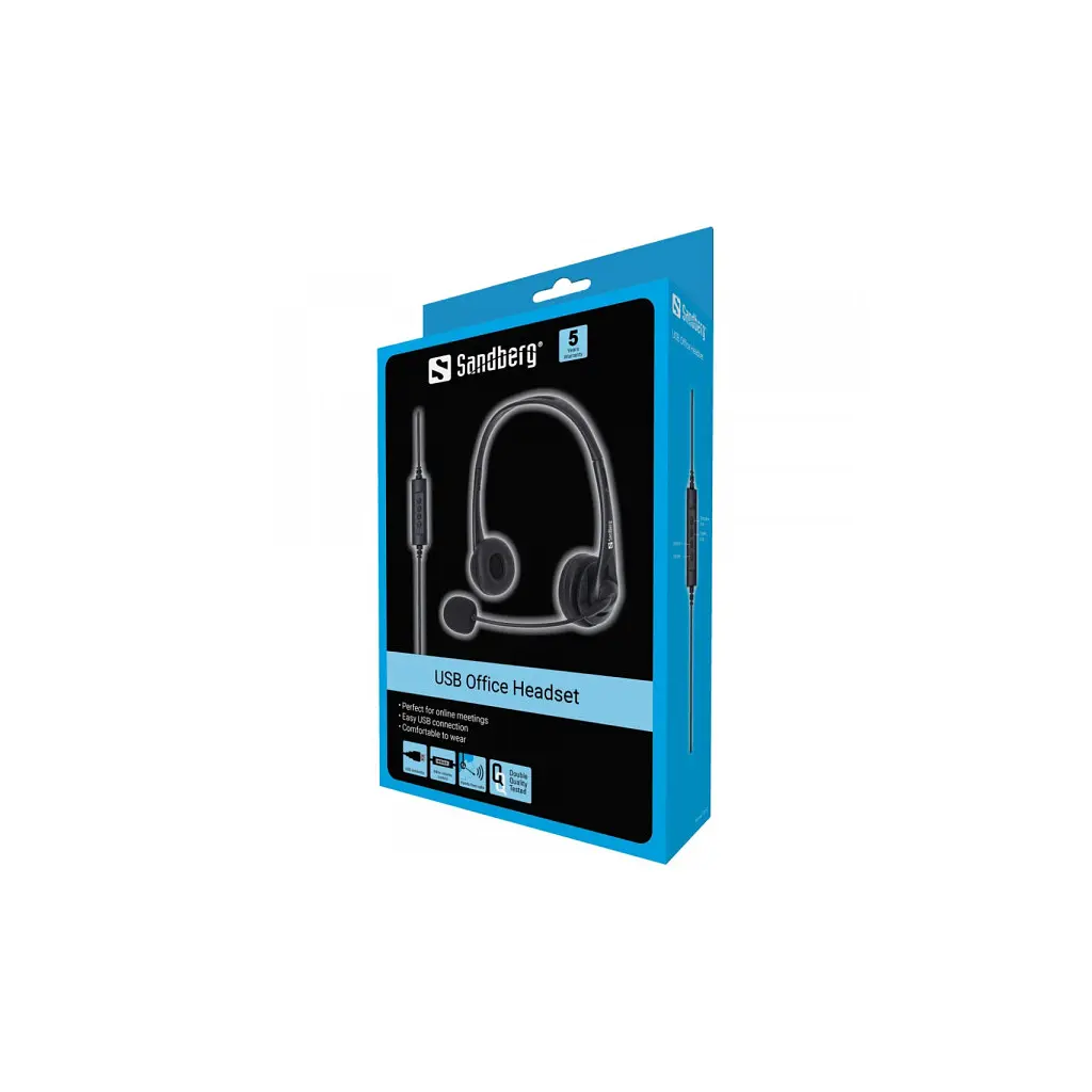 Навушники Sandberg Office USB Black (126-12) - фото 3