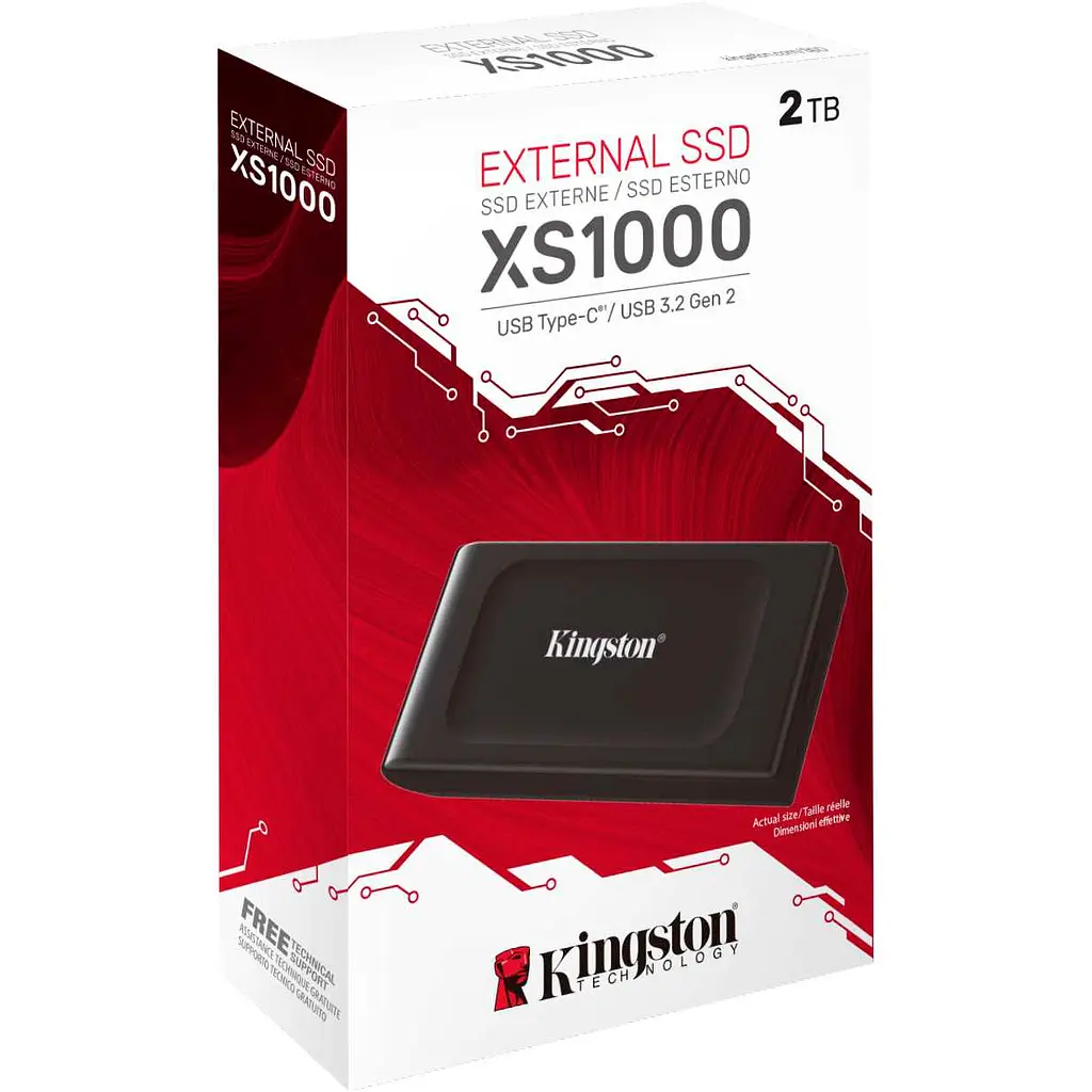 Внешний SSD накопитель Kingston XS1000 2 TB [SXS1000/2000G] [95158] - фото 3