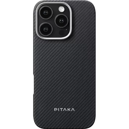 Карбоновий чохол Pitaka Ultra-Slim Case Black/Grey Twill для iPhone 16 Pro Max (KI1601PMA) - фото 6