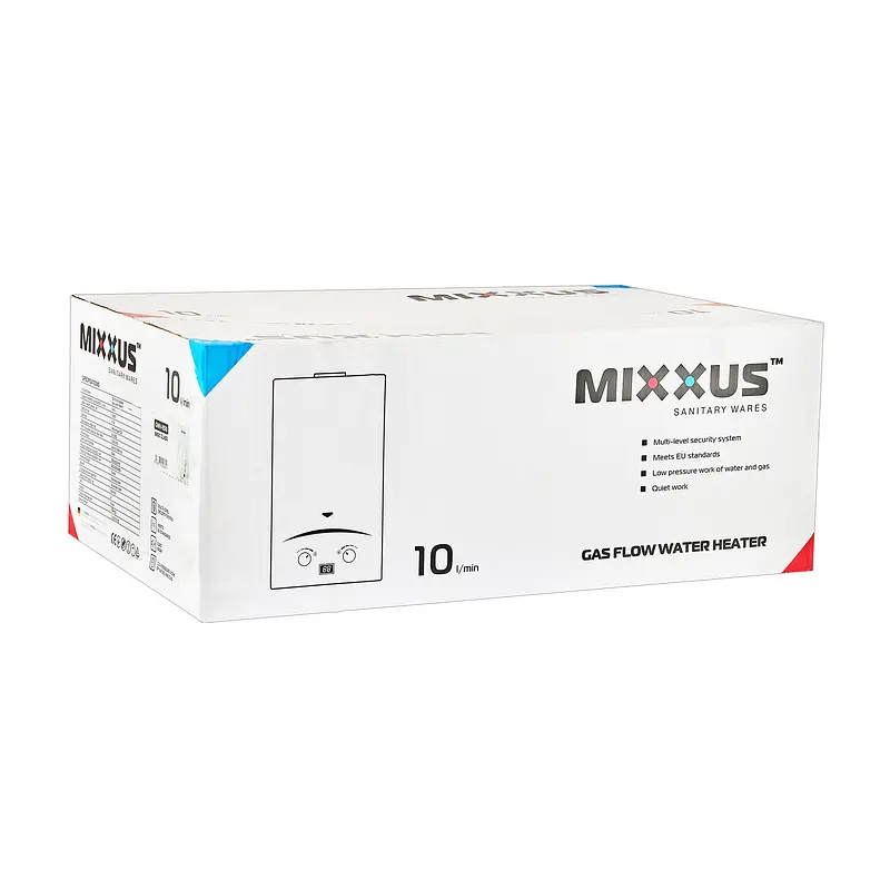 Газова колонка Mixxus GWH-0510 Basic Glass димохідна 10 л/хв (панель зі скла з малюнком) WH0026 - фото 6