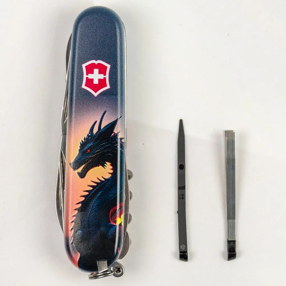 Ніж Victorinox Climber Zodiac 91мм 14функ Дракон в променях сонця - фото 4