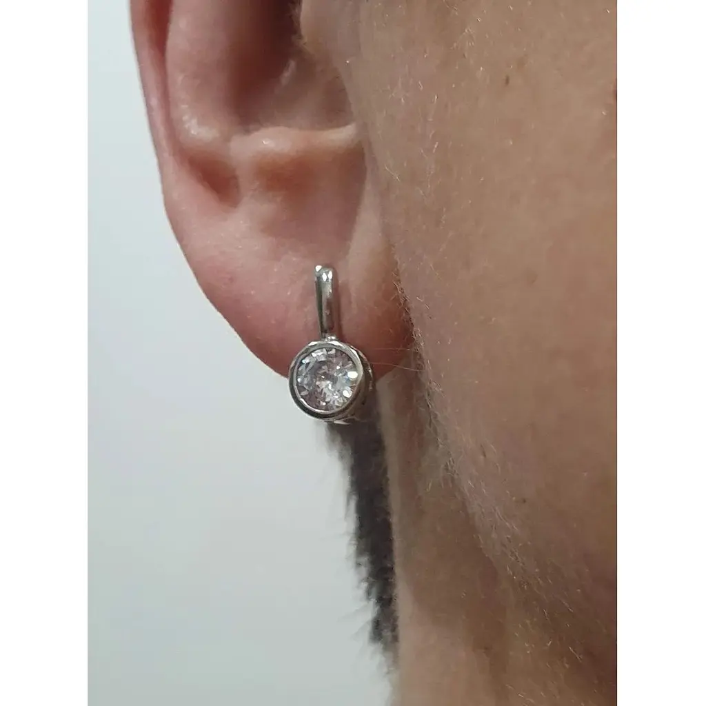 Серебряные серьги TOP Silver с фианитами. 9520156Б - фото 2