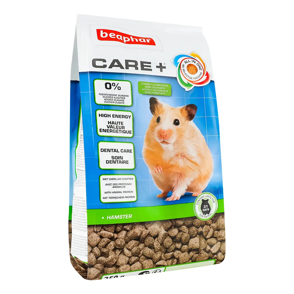 Повноцінний корм Beaphar Care+ Hamster супер-преміум класу для хом'яків 250 г (18423) - фото 3