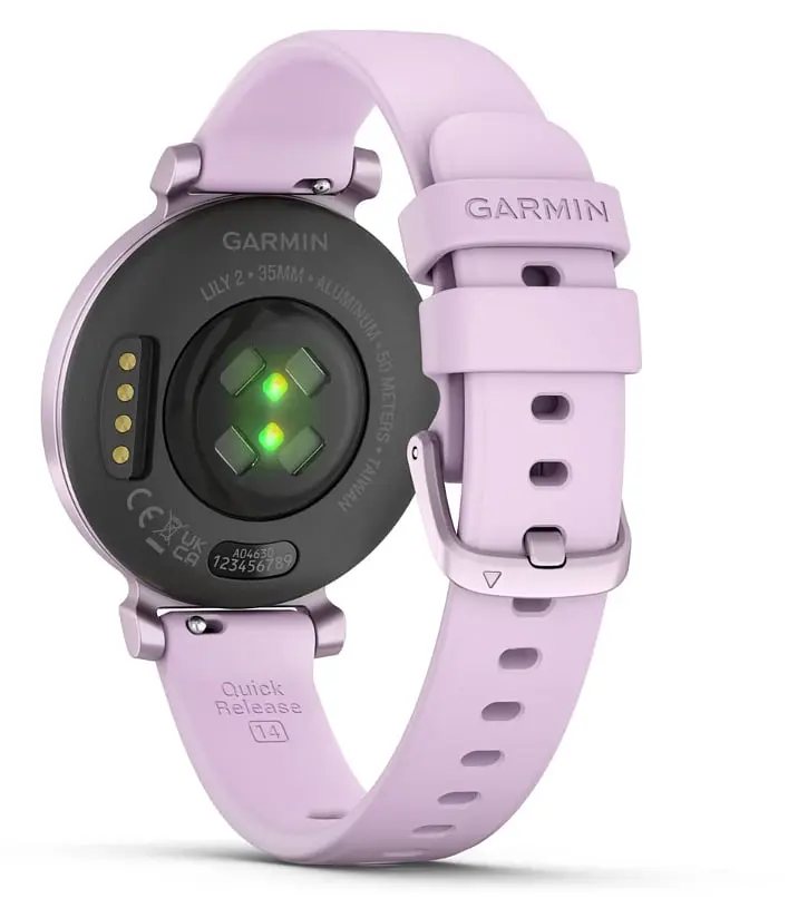 Смарт-годинник Garmin Lily 2 Metallic Lilac with Lilac Silicone Band (010-02839-01) - фото 7