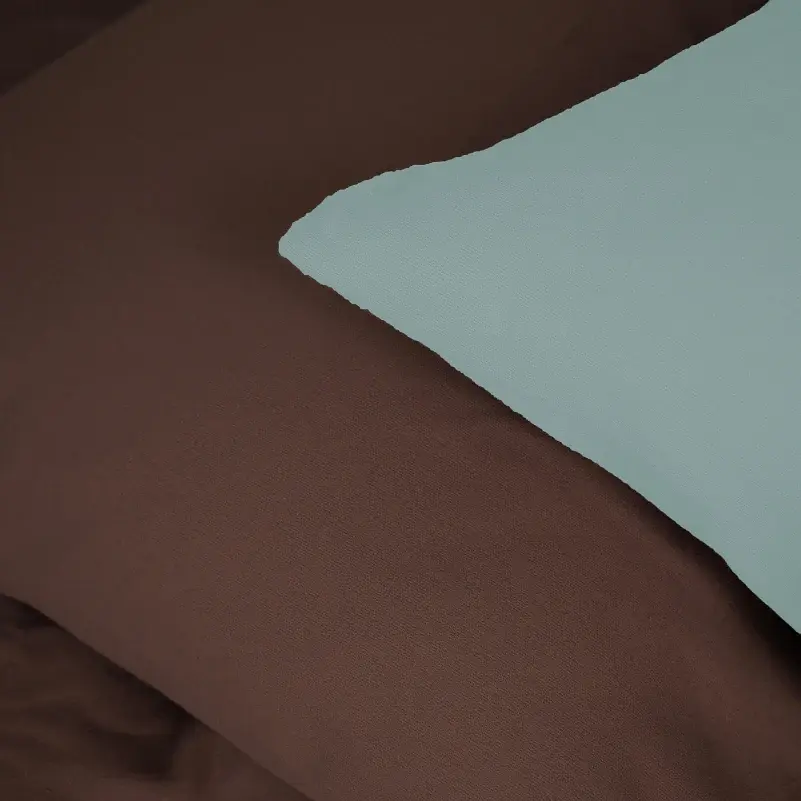 Комплект постельного белья MirSon Menthol-Brown 160x220 см ментолово-коричневый (2200009661402) - фото 4