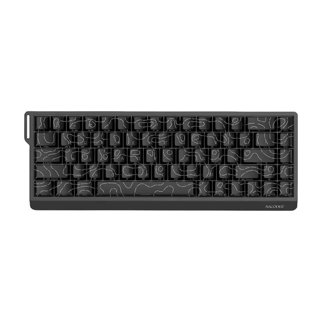 Клавіатура Ajazz NacodeX NK68 V2 Red Switch LED USB UA Black (NK68-V2-R-S-B) - фото 3