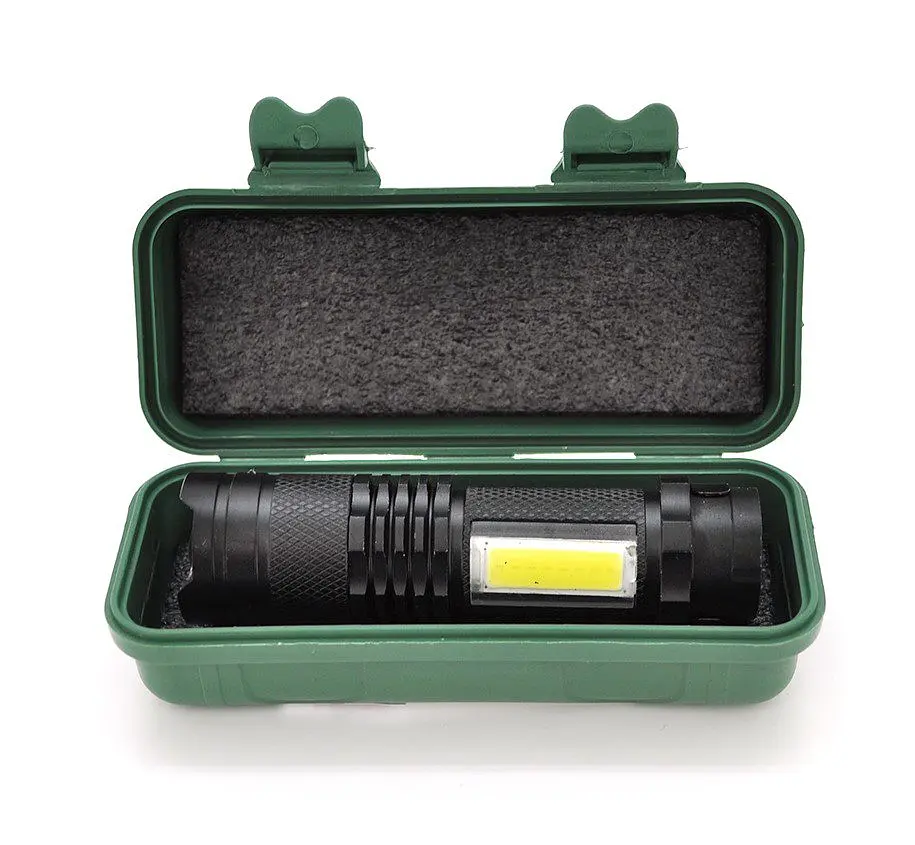 Ліхтарик ручний Bailong BL525 Led-CREE Q5+COB, 3 режими, Zoom, алюміній, акумулятор, 100х24х24 - фото 4