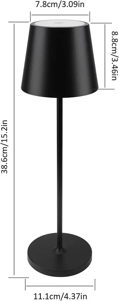 Акумуляторна настільна LED лампа K-Bright, USB, IP54, 3000K - фото 3